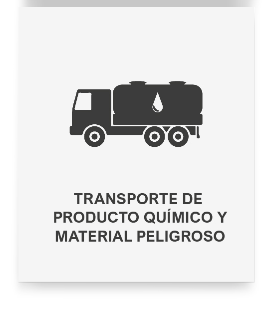 Transporte de productos químico y material peligroso